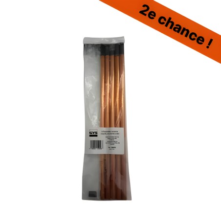 5 eléctrodos de carbono para aquecimento de chapa GYS