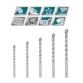 Jogo de 5 brocas para porcelana TACSD7156 | HSS