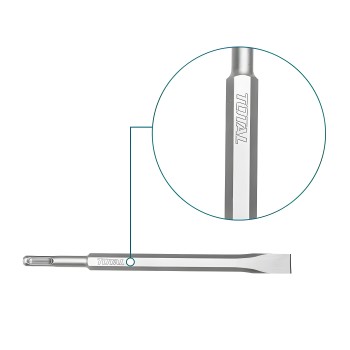 Formão SDS PLUS TAC15121411 | 250 x 20 mm | Cromo-molibdénio (Cr-Mo)