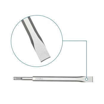 Formão SDS PLUS TAC15121411 | 250 x 20 mm | Cromo-molibdénio (Cr-Mo)