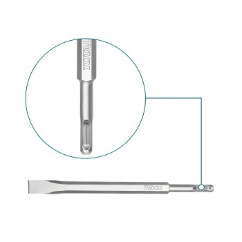 Formão SDS PLUS TAC15121411 | 250 x 20 mm | Cromo-molibdénio (Cr-Mo)