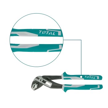Alicate de bico de crocodilo THT281005 | 250 x 50 mm | Cromo-vanádio (Cr-V)