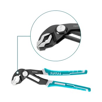 Alicate de bico de crocodilo THTJ381006 | 250 x 45 mm | Cromo-vanádio (Cr-V)