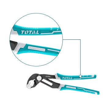 Alicate de bico de crocodilo THTJ381006 | 250 x 45 mm | Cromo-vanádio (Cr-V)