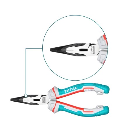 Alicate de bico plano reforçado THT220S | 160 mm | Cromo-vanádio (Cr-V)