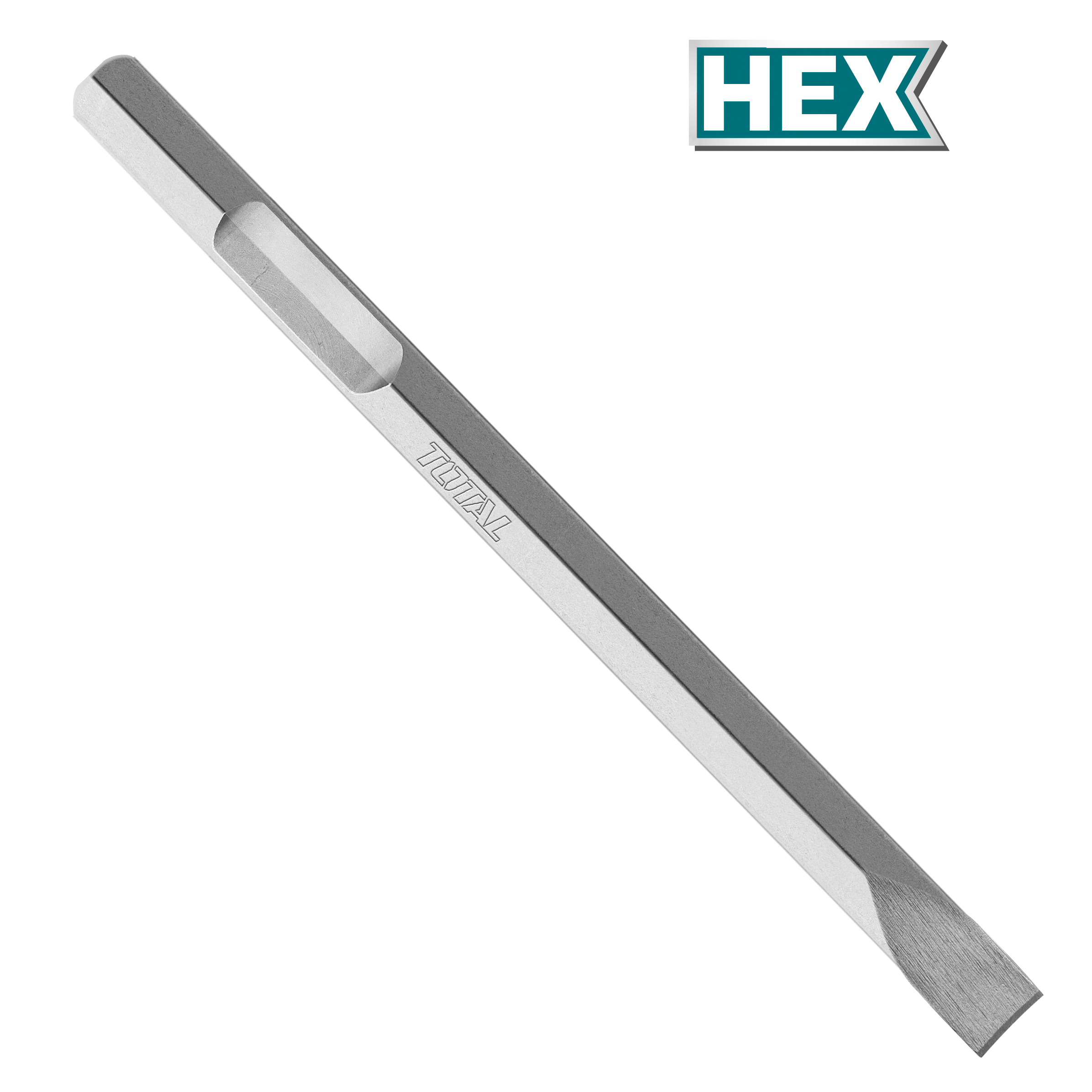 Formão HEX TAC1532282 | 530 x 35 mm | Cromo-molibdénio (Cr-Mo)