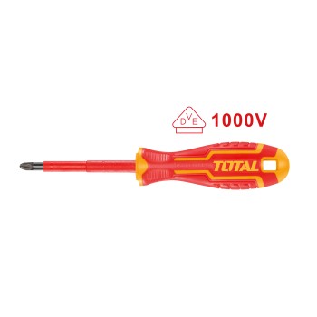 Chave de fendas isolada Pozidrive THTISPZ | PZ2 x 100 mm | Cromo-vanádio (Cr-V)