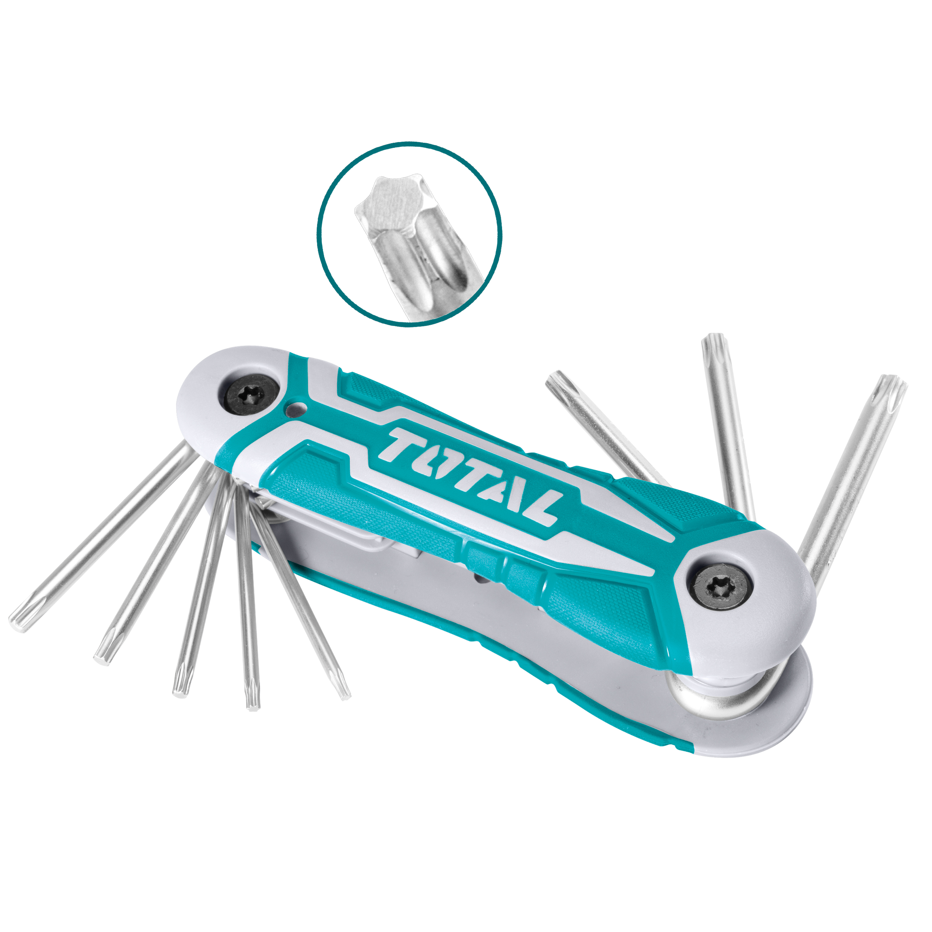 Jogo de 8 chaves Torx em formato canivete THT1061846 | Cromo-vanádio (Cr-V)