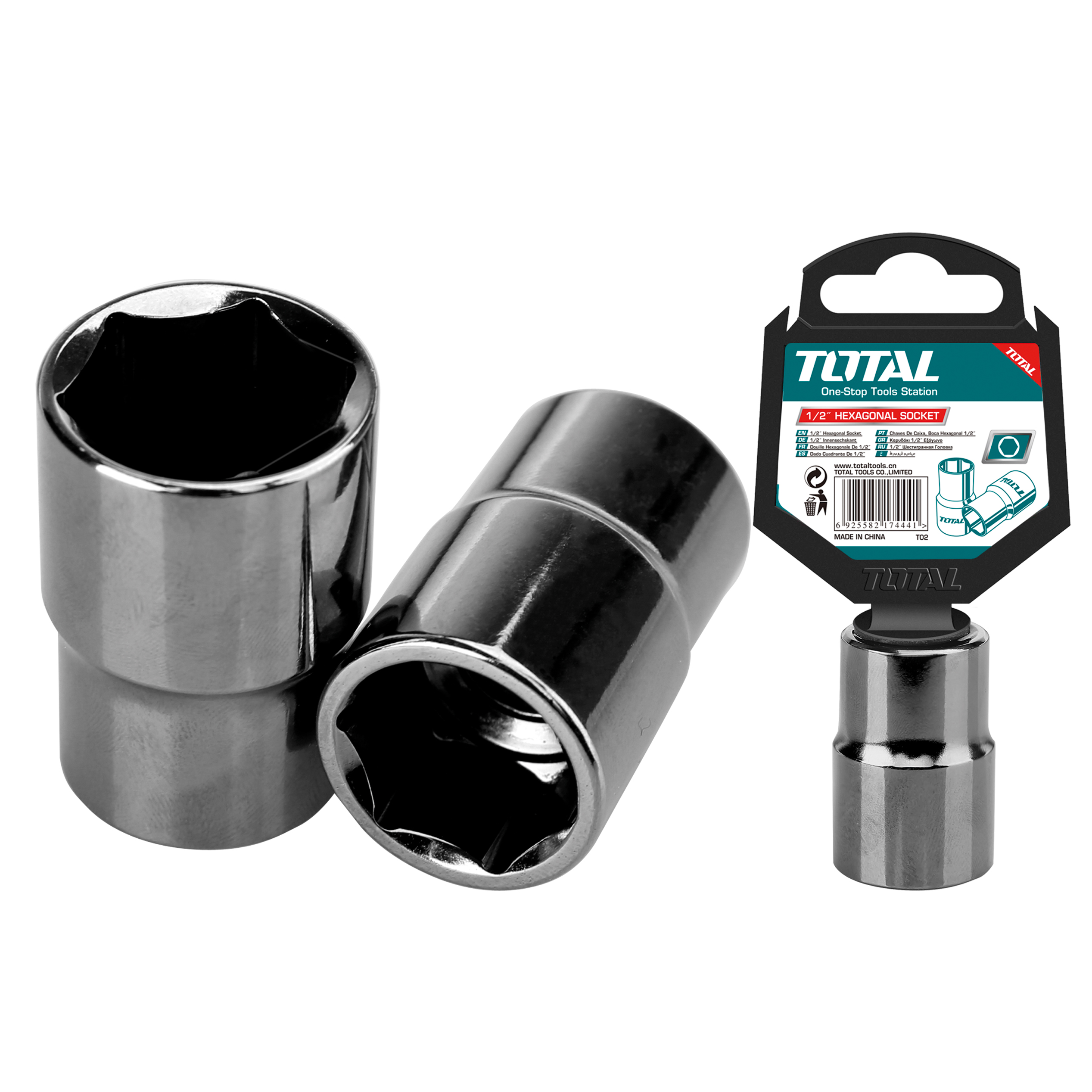 Chave de caixa hexagonal 1/2'' THTST12 | Encaixe 1/2 de 32 mm | CR-V (50BV30)