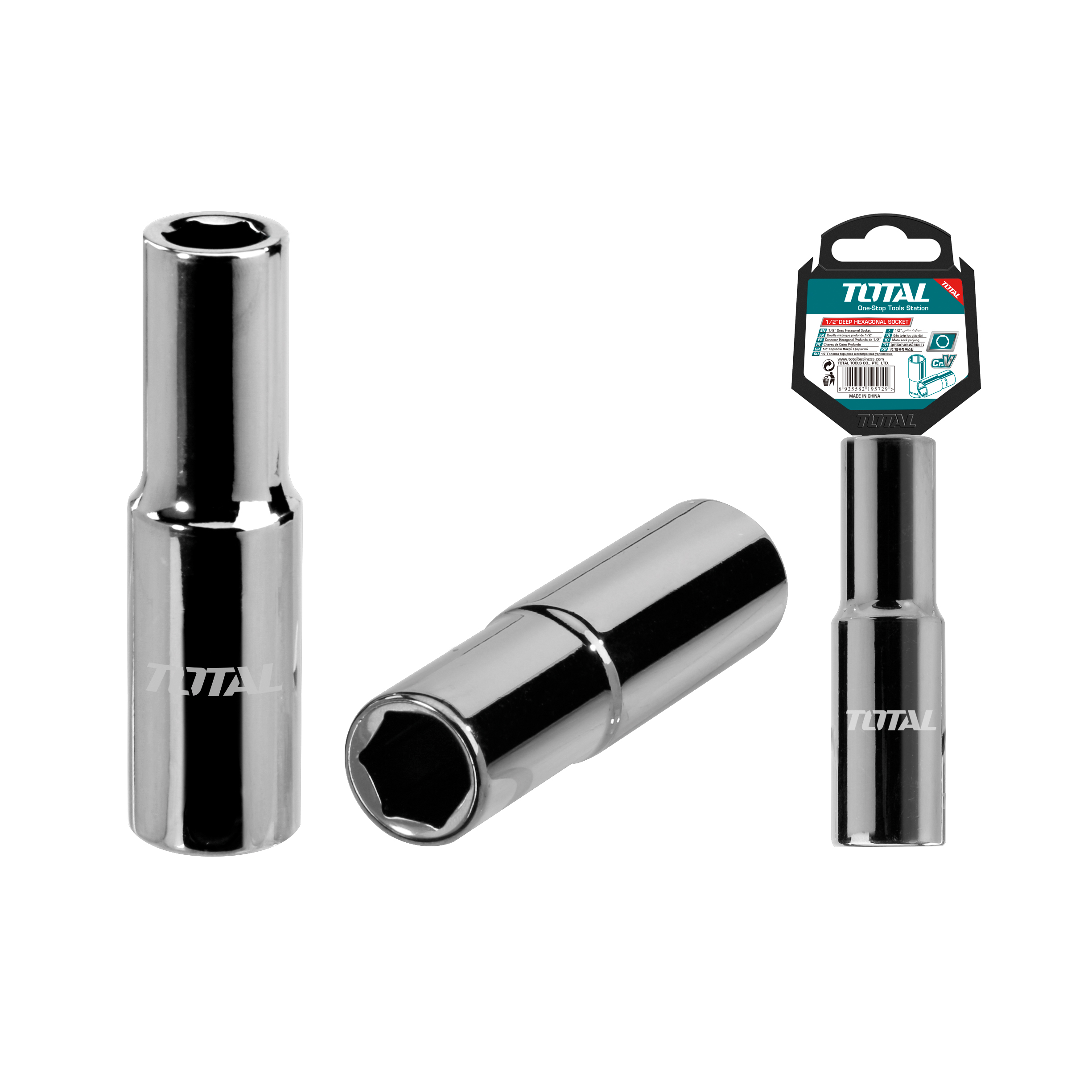 Chave de caixa hexagonal longa 1/2'' THTST12L | Encaixe 1/2 de 22 mm | CR-V (50BV30)