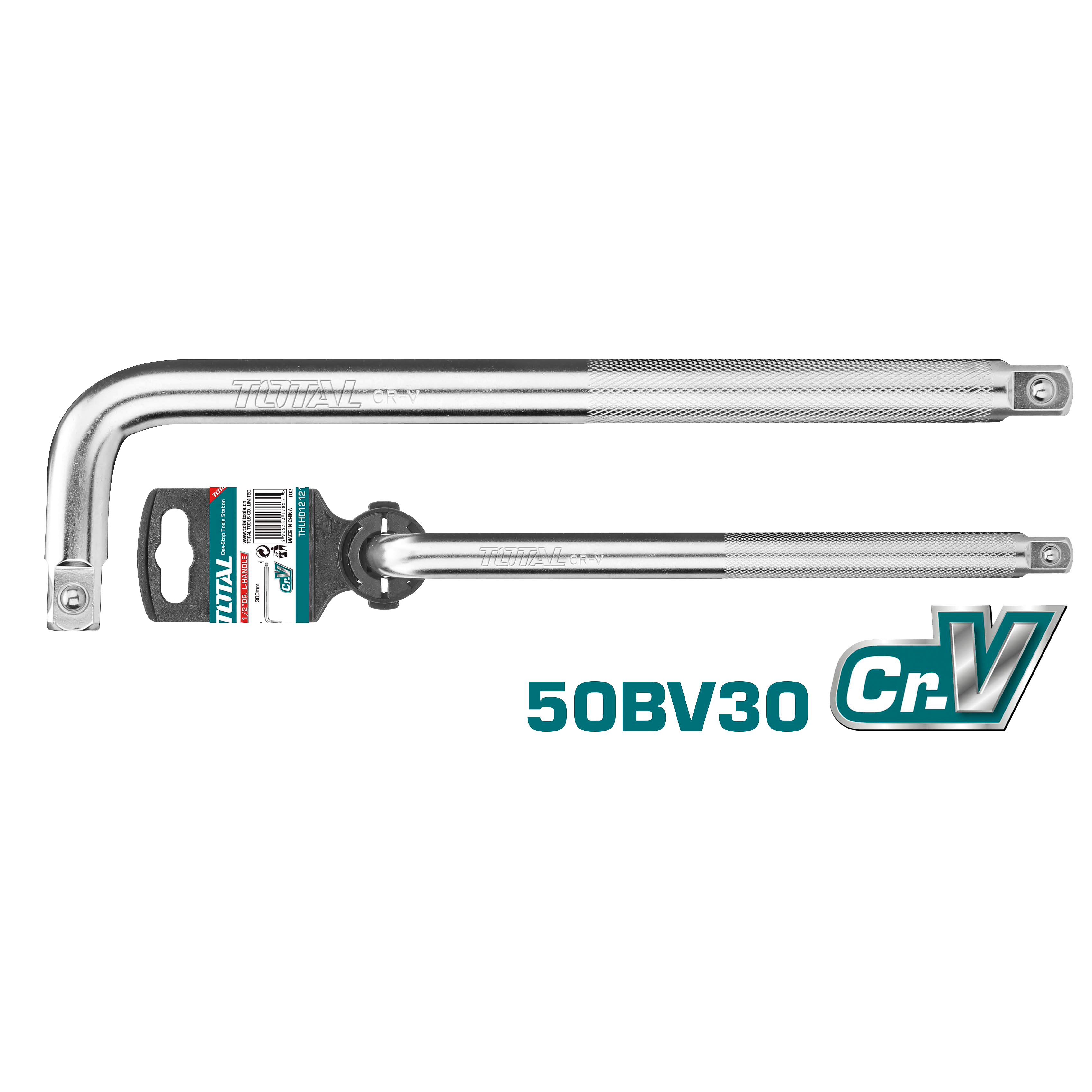 Extensão de barra L 1/2'' THLHD12121 | 300 mm | Cromo-vanádio (Cr-V)