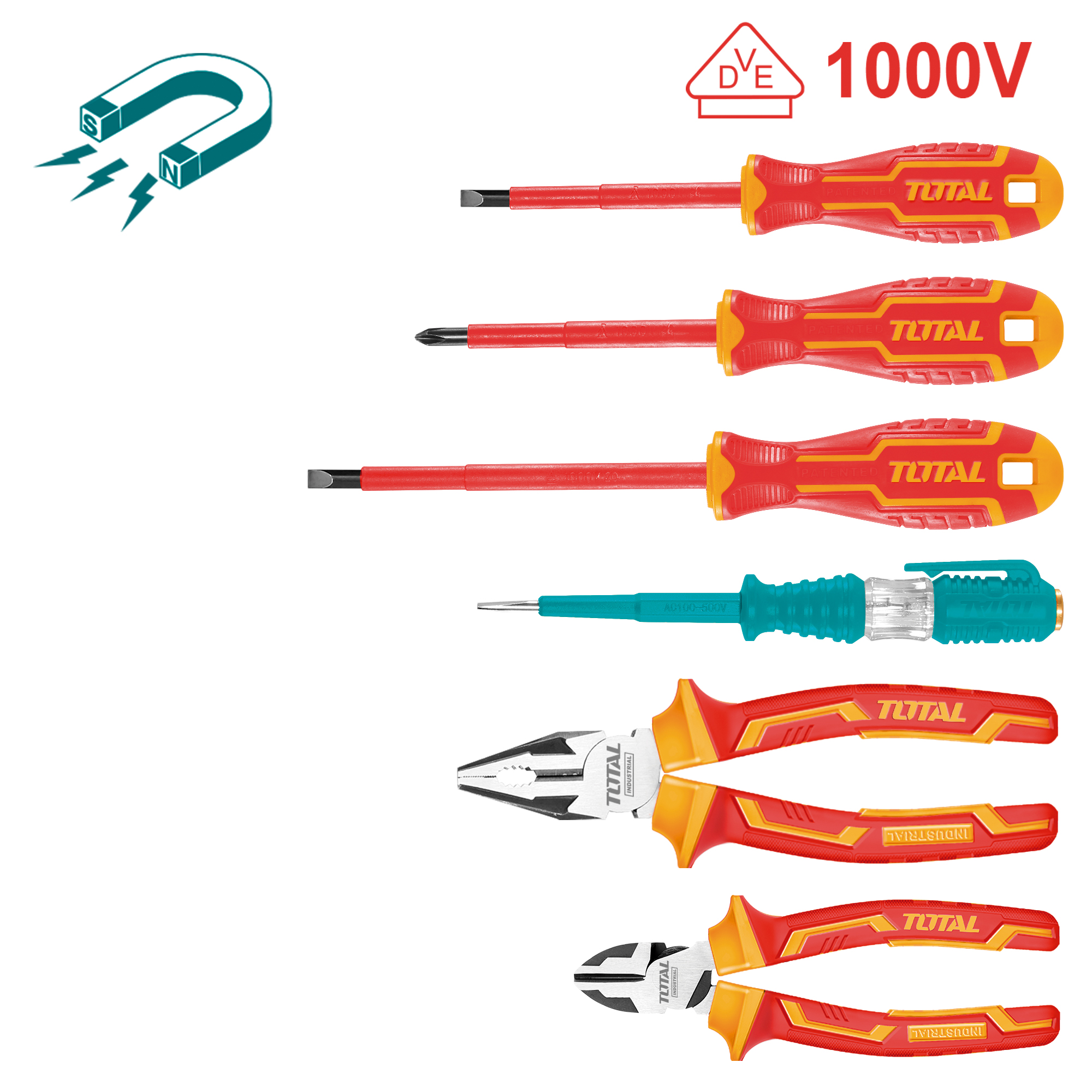 Conjunto de ferramentas de eletricista THKIST3062