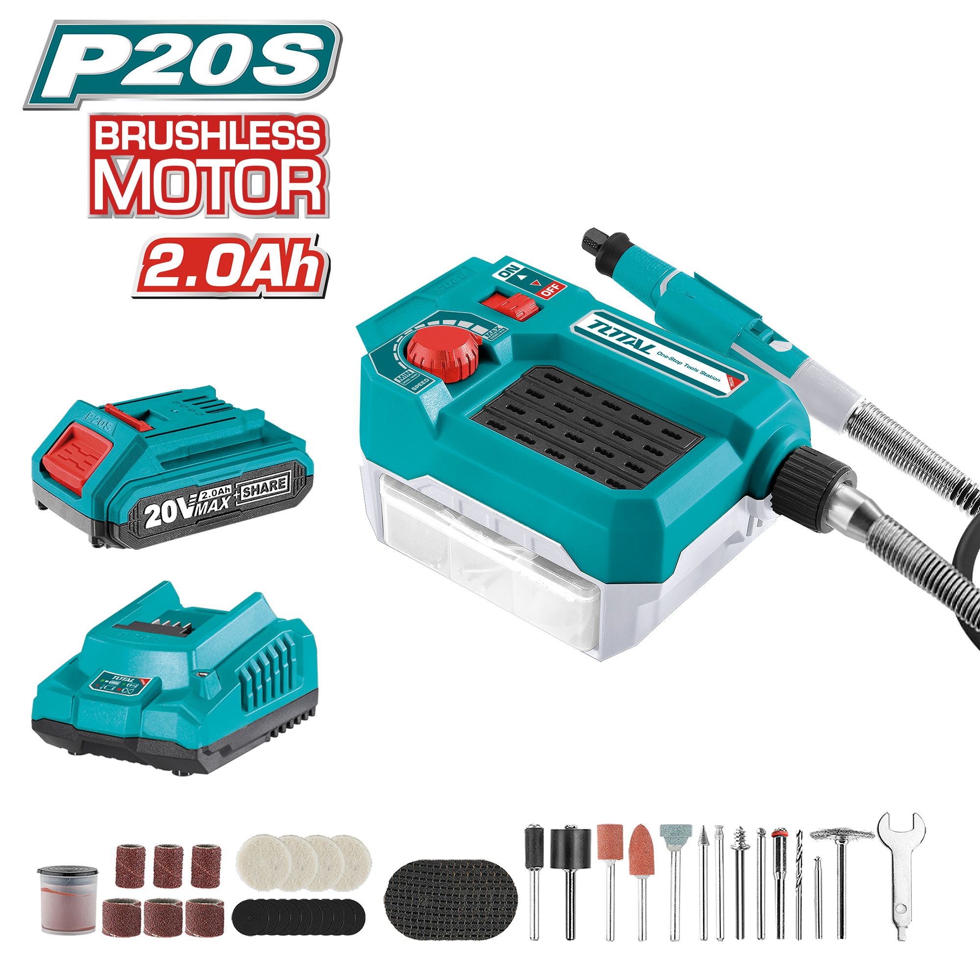 Multiferramenta rotativa a bateria TMGLI20011 | 20 V
