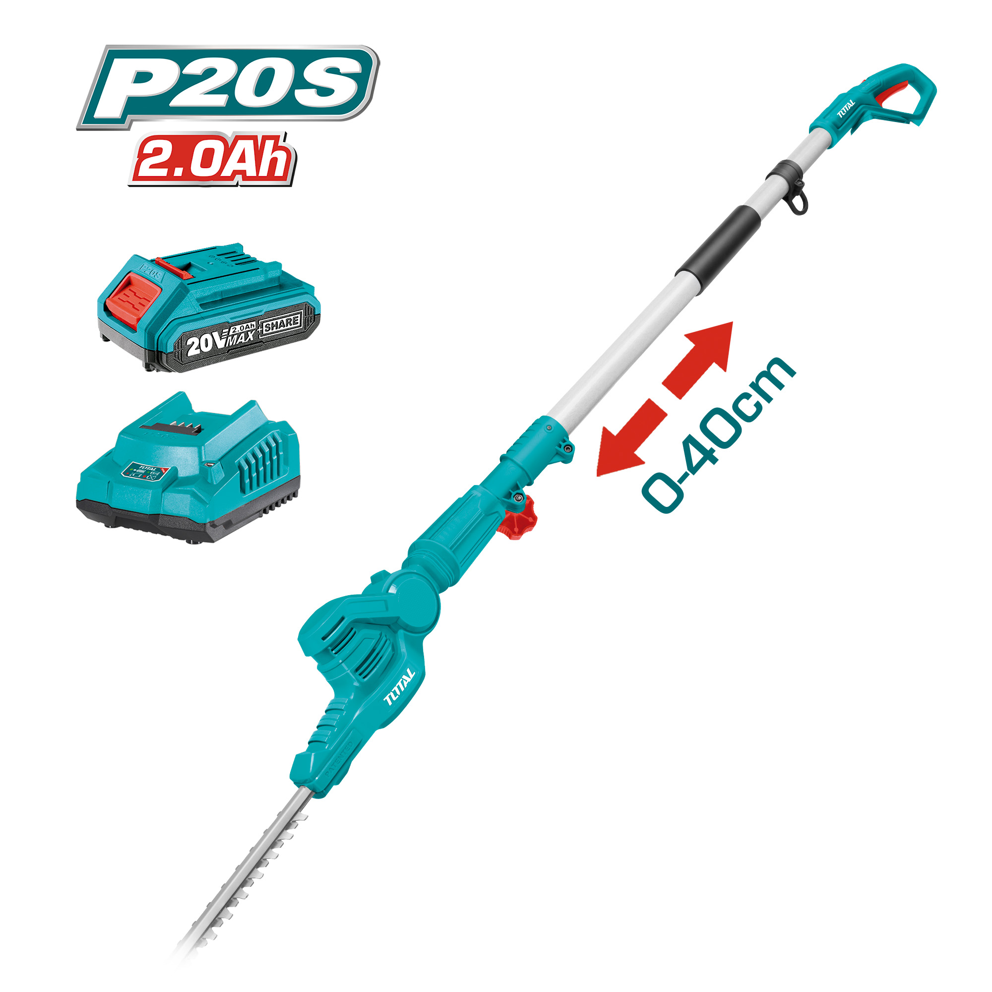 Corta-sebes a bateria TPHT2016012 | 20 V