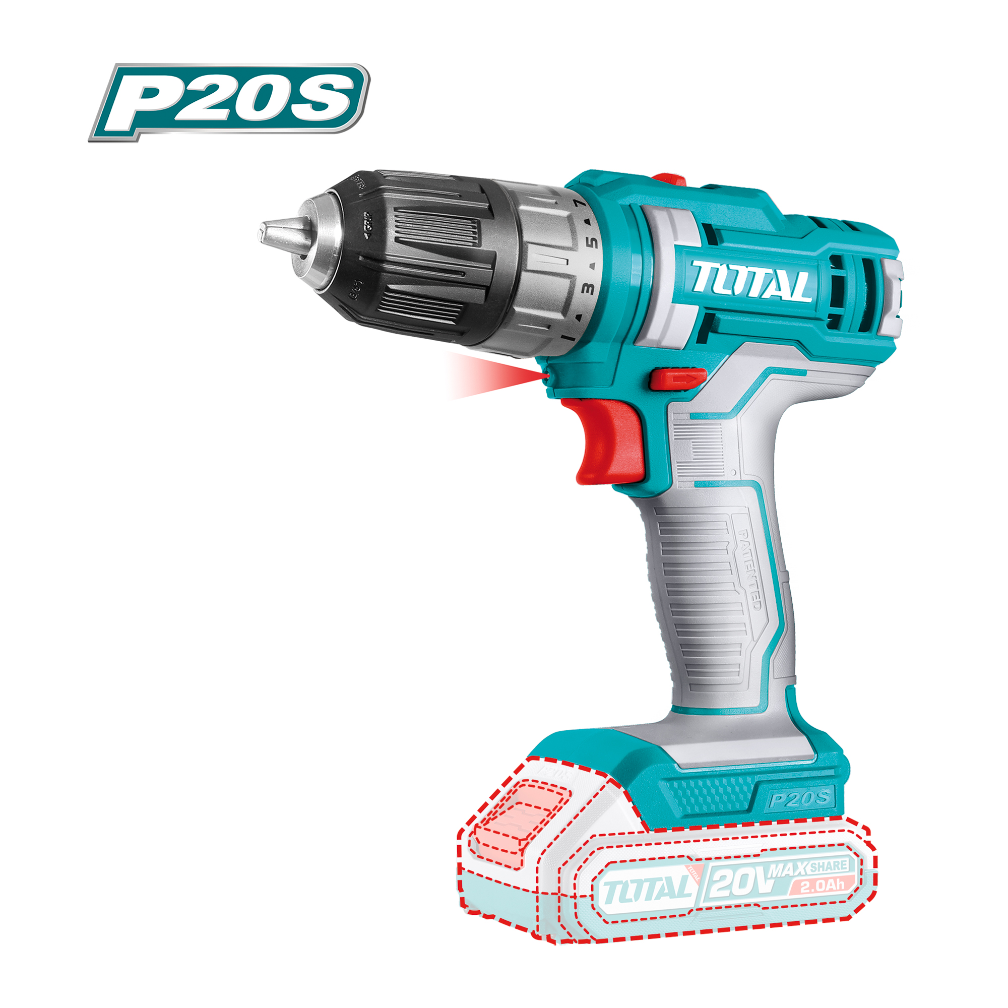 Berbequim aparafusadora a bateria TDLI200515 | 20 V