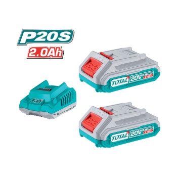 Jogo de 2 baterias 2Ah + carregador TFBCPK1222E | 20 V - 2 Ah