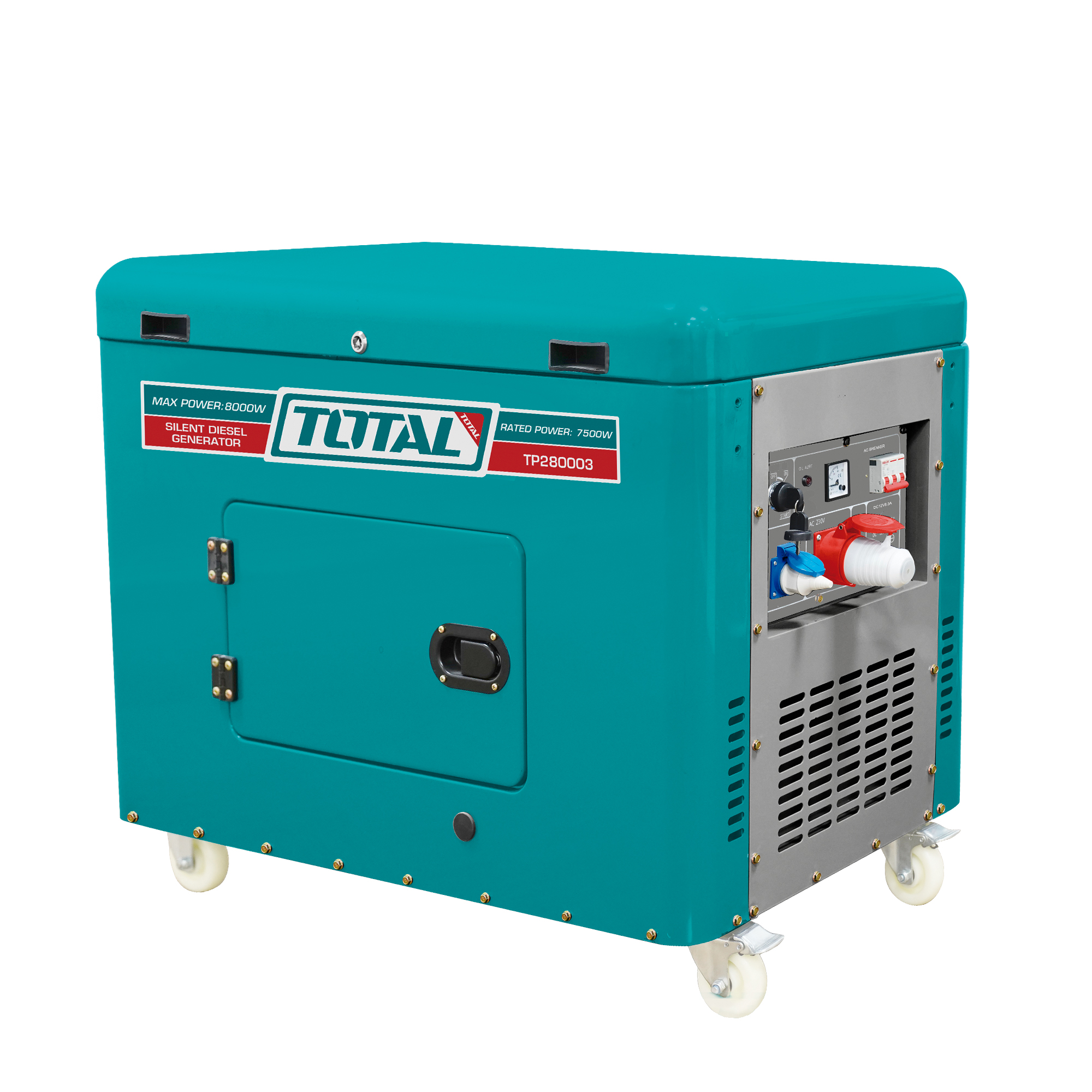 GERADOR diesel insonorizado 8.0 kW - Trifásico ATS TP280003-1 | 8.0 kW