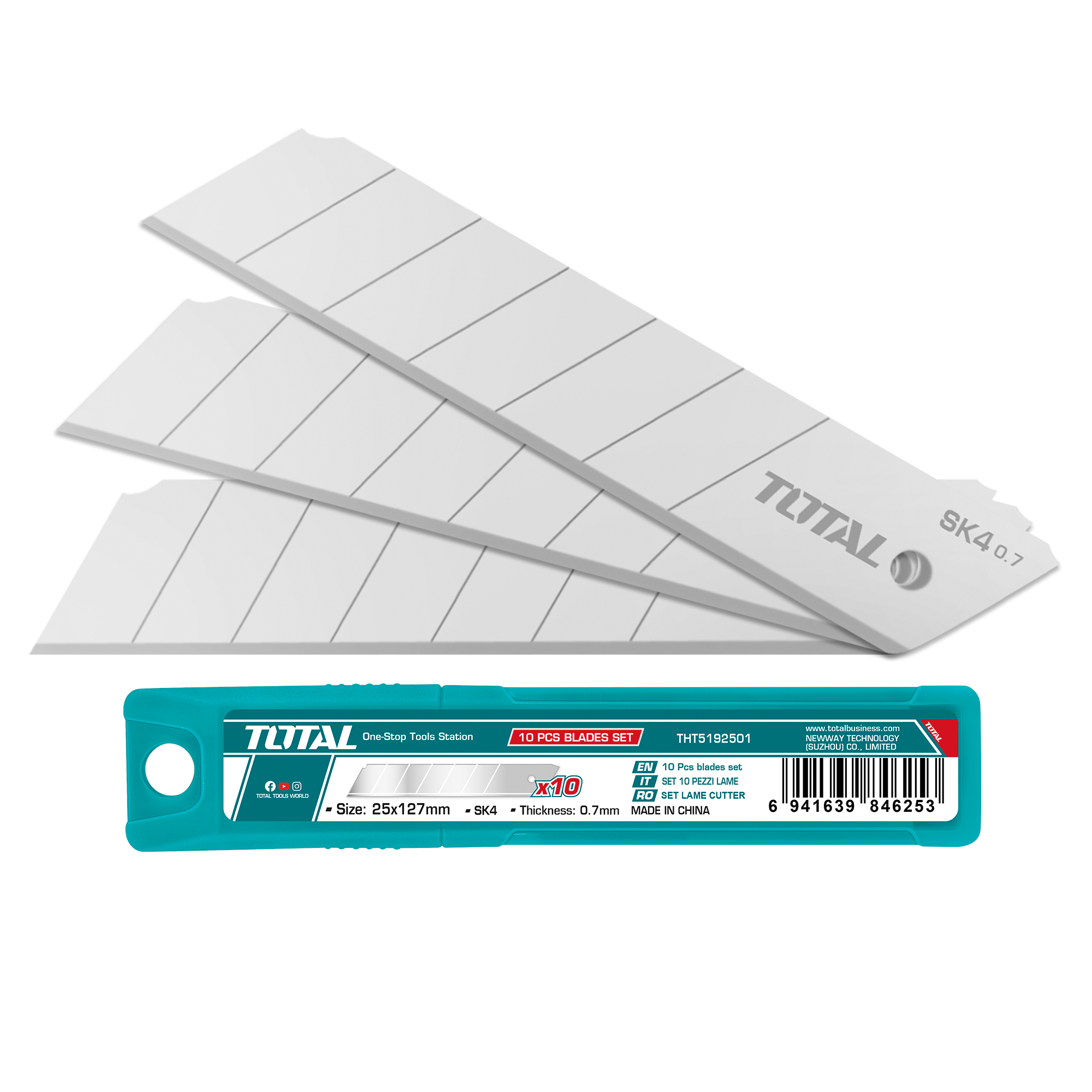 Lâminas de substituição para estilete THT5192501 | 25 x 127 mm