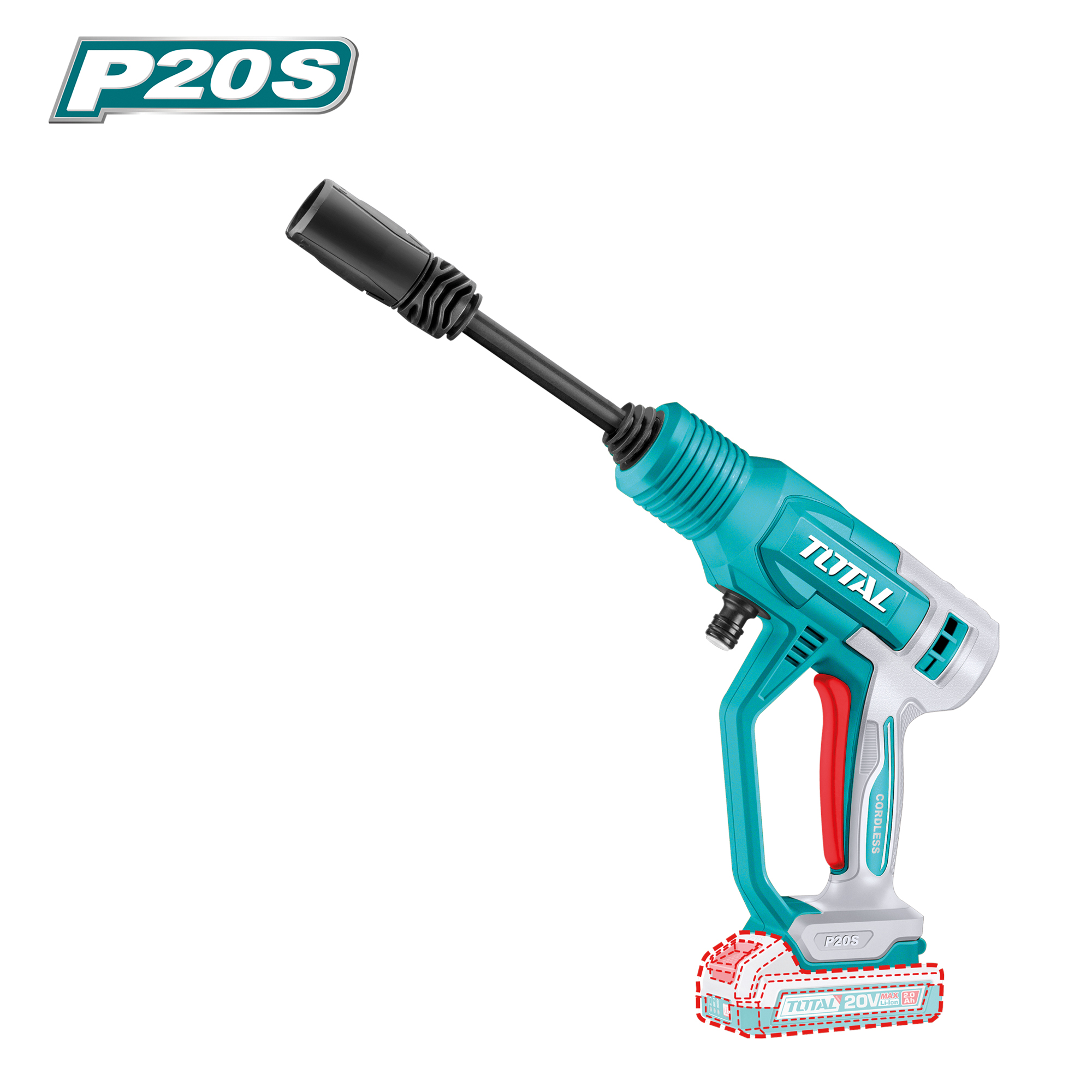 Pistola de limpeza a bateria TPWLI2036 | 20 V