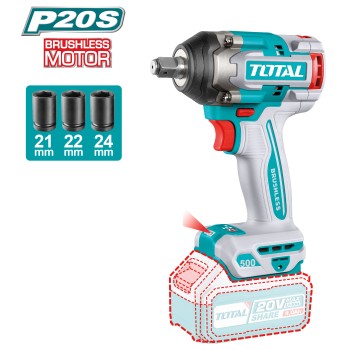 Chave de impacto 1/2'' brushless a bateria TIWLI20501 | 20 V