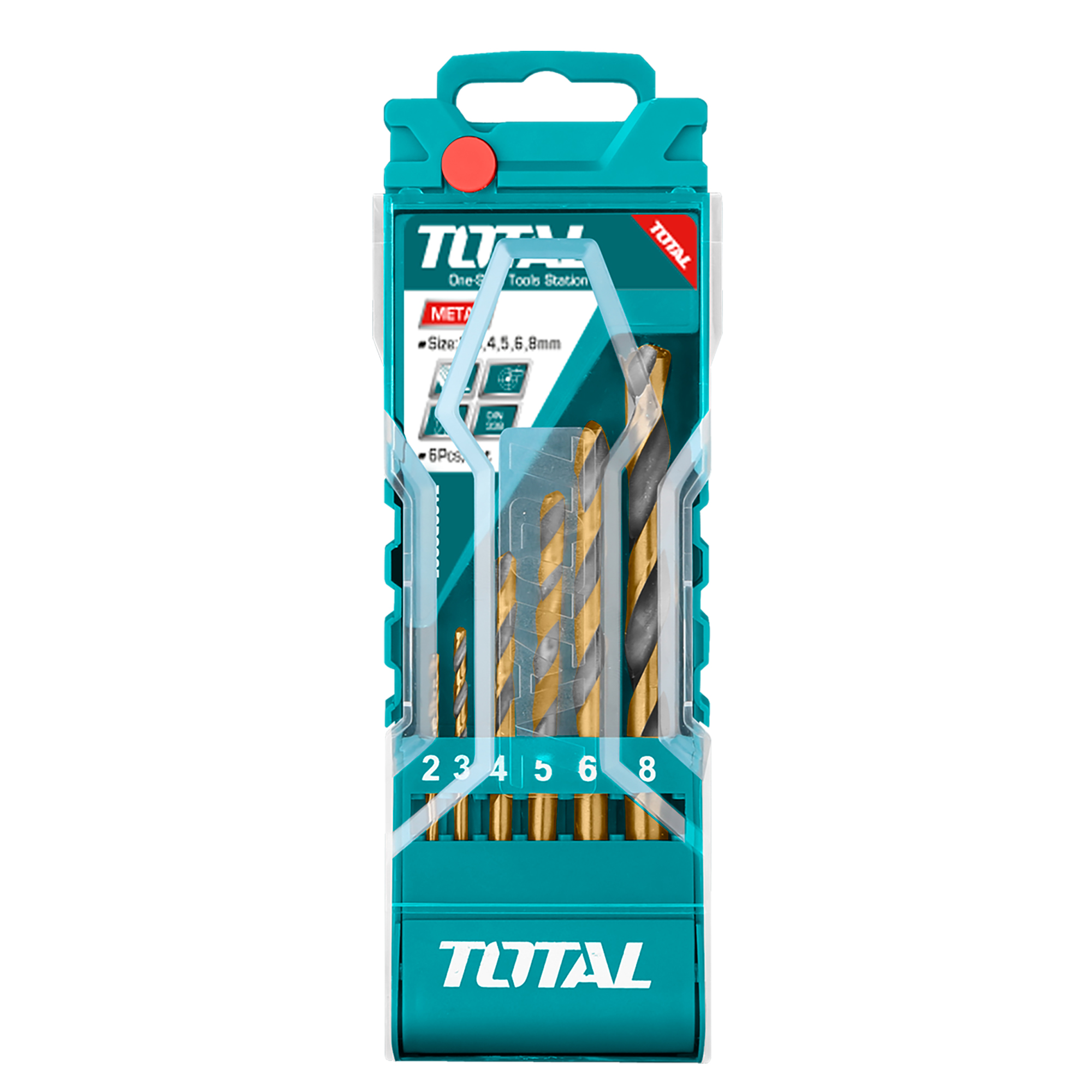 Jogo de 6 brocas para metal TACSD0065 | HSS