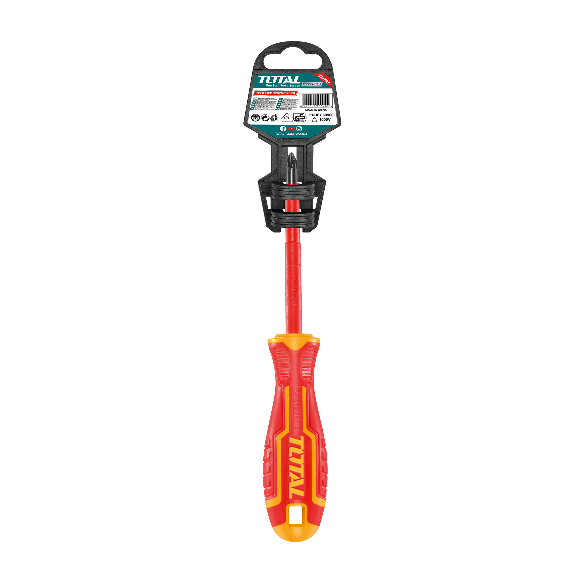 Chave de fendas isolada Phillips THTISPH | PH2 x 100 mm | Cromo-vanádio (Cr-V)