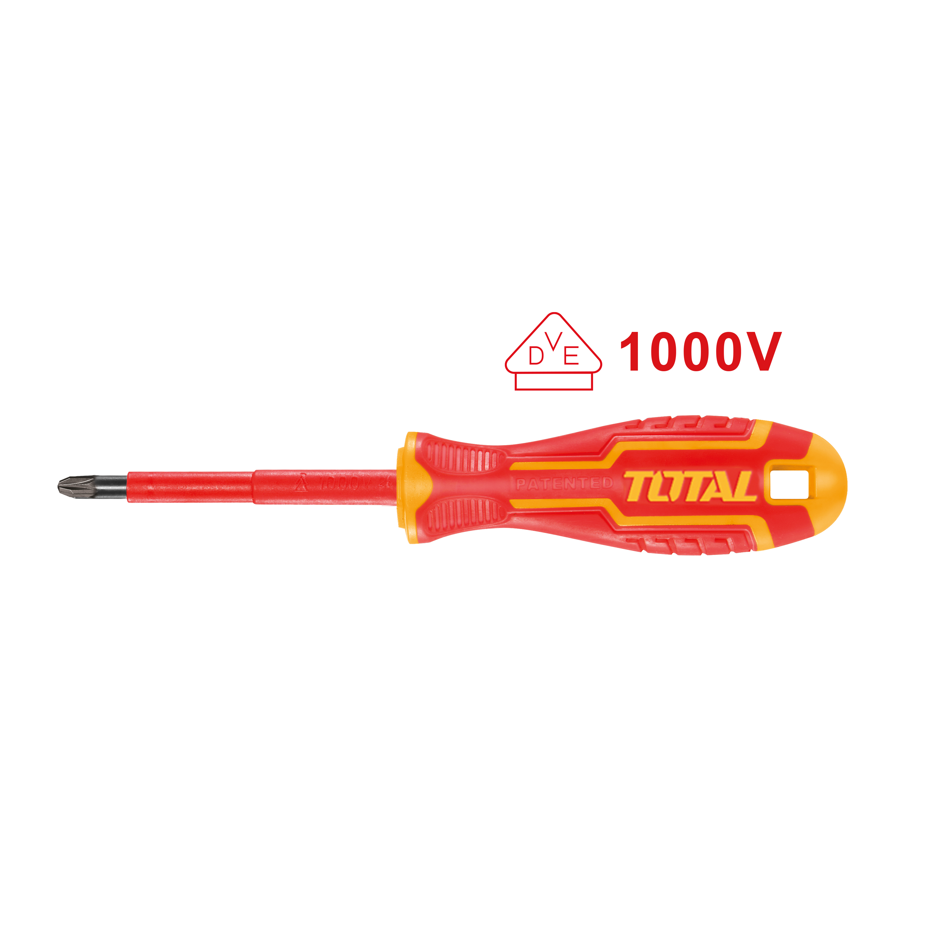 Chave de fendas isolada Pozidrive THTISPZ | PZ2 x 100 mm | Cromo-vanádio (Cr-V)