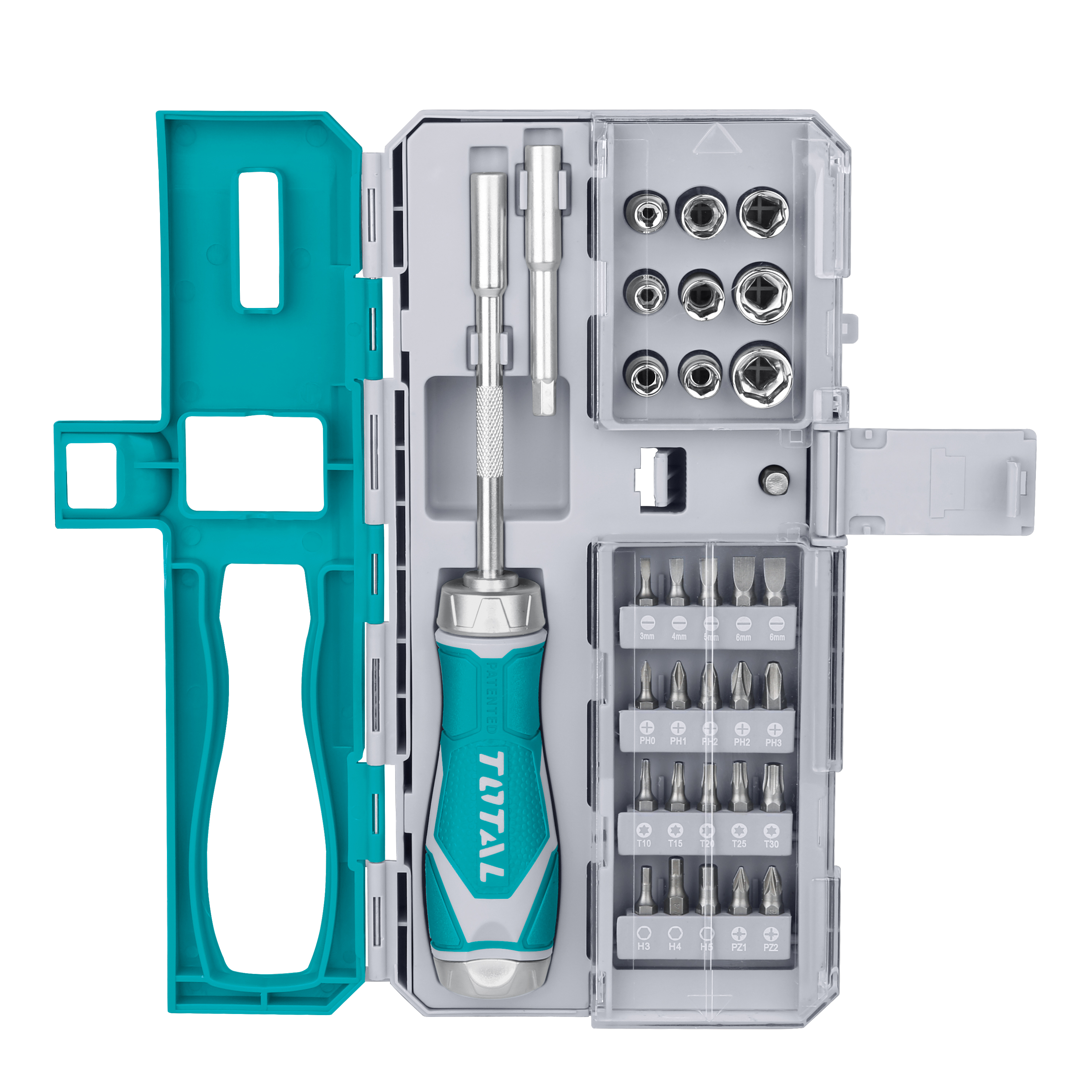 Chave de parafusos com pontas TACSD30336 | 33 Peças