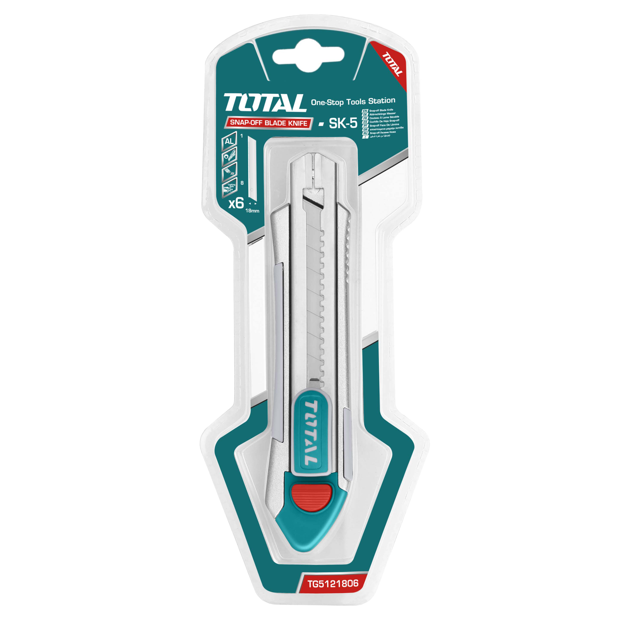Cutter TG5121806 | 18 x 100 mm | Guia em alumínio