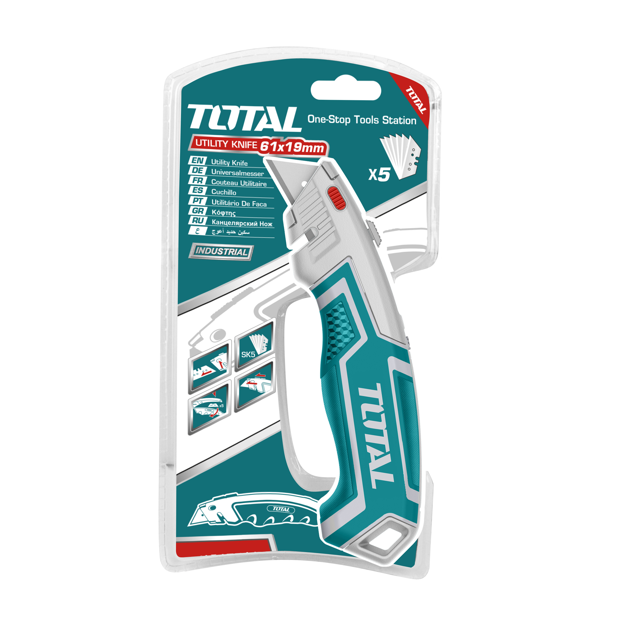 Cutter PRO THT5116118 | 61 x 19 mm | Liga de zinco