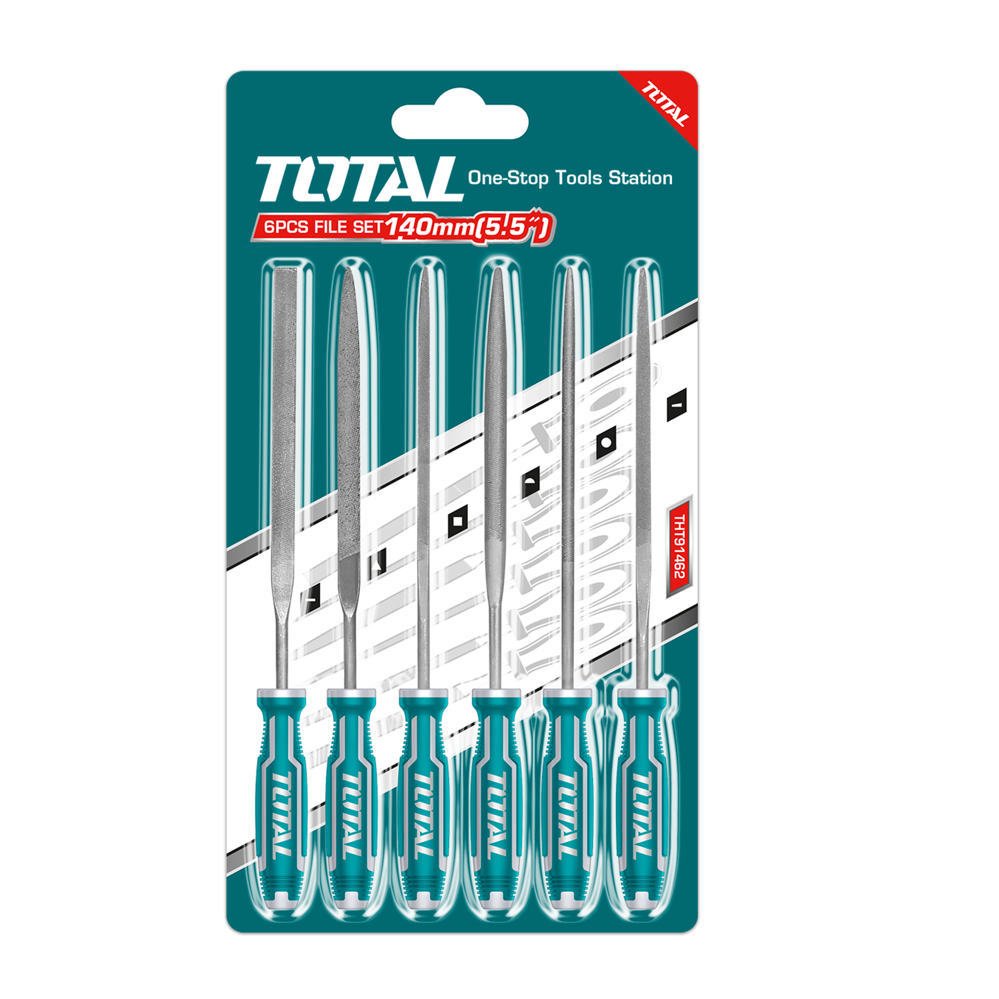 Jogo de 6 limas THT91462 | 140 mm