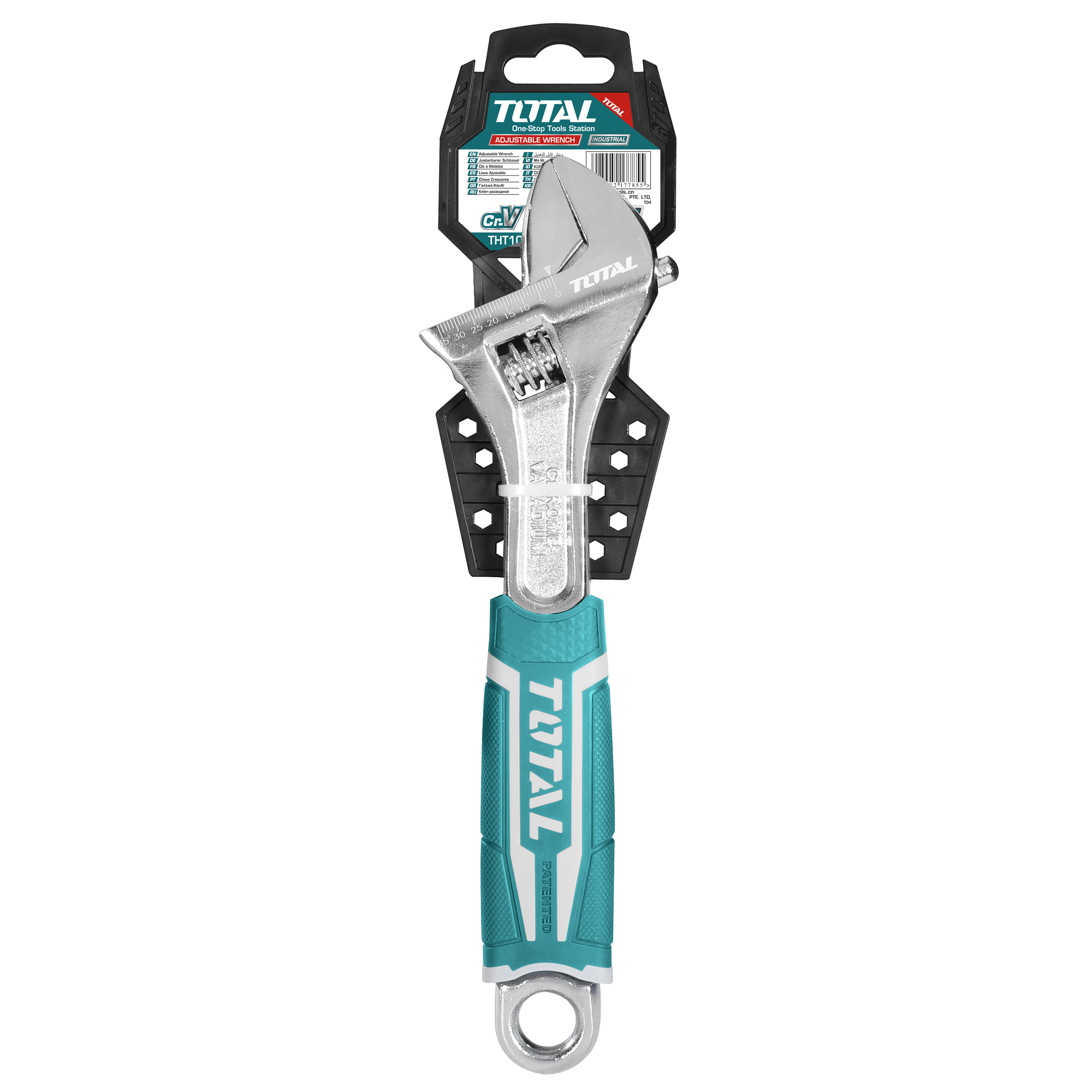 Adjustable wrench THT101 | 300 mm / 0-41 mm opening | Chrome-vanadium (Cr-V)