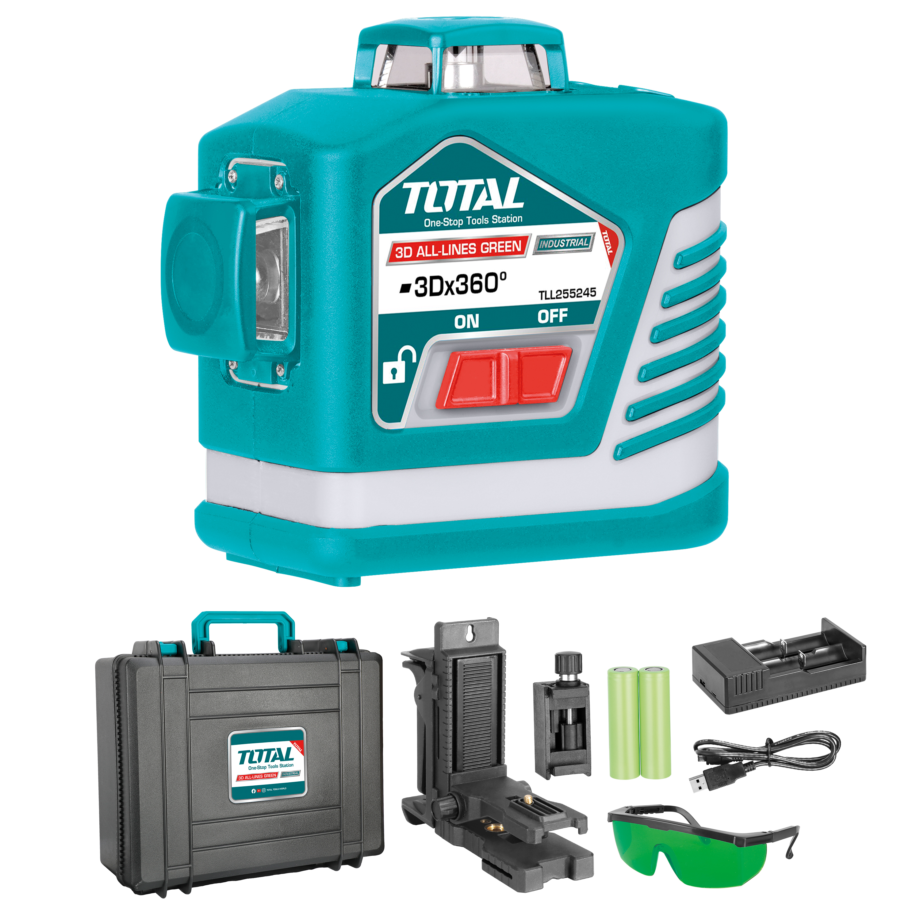 Nível laser 3D TLL255245 | 360º