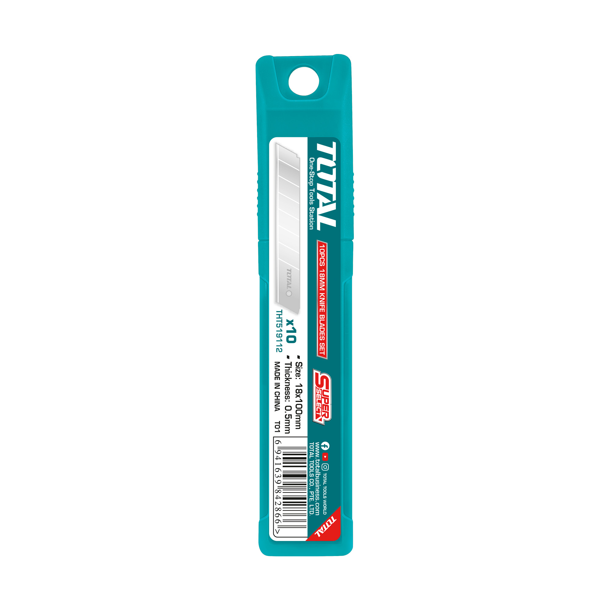 Replacement blades for utility knife THT519112 | 18 x 100 mm