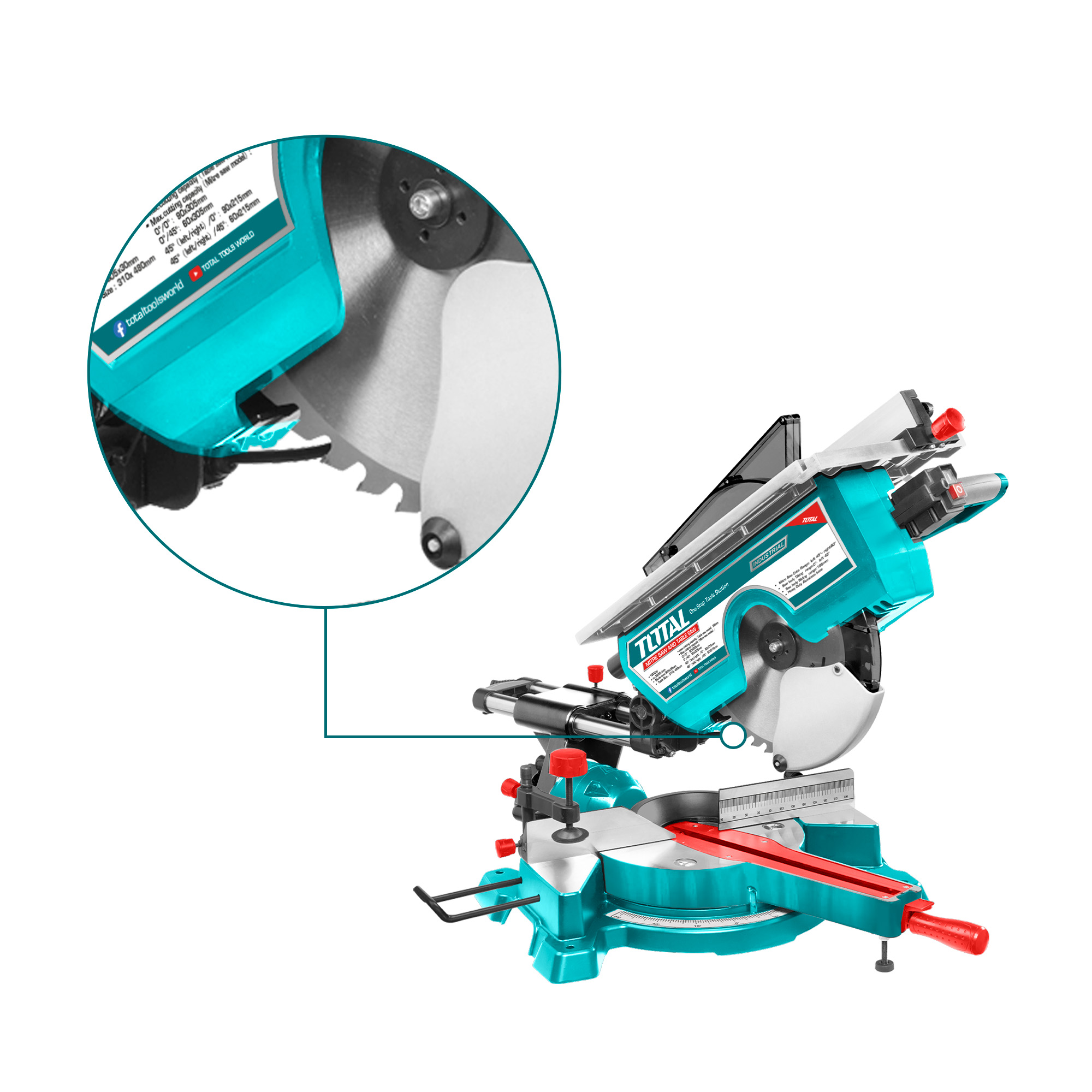 Serra radial de esquadria TMS43183051 | 1800 W - Ø 305 mm
