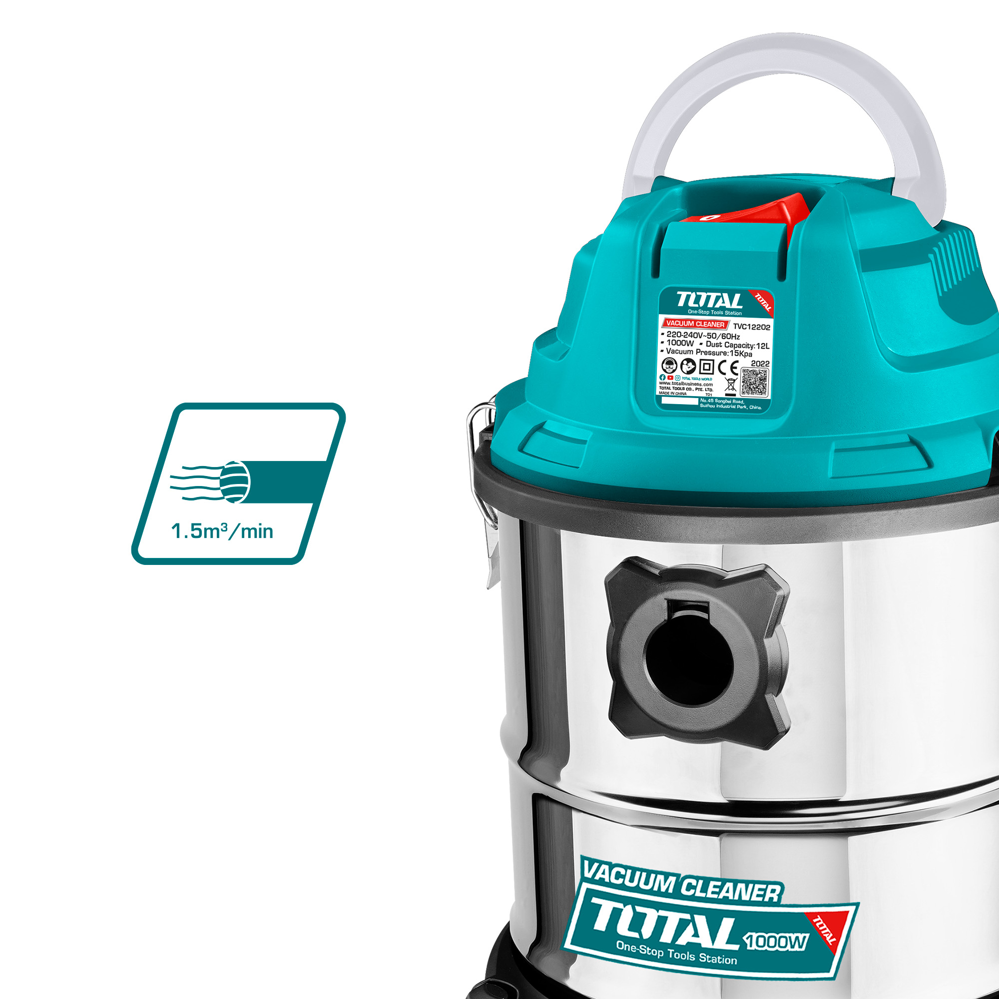 Aspirador TVC12202 | 1000 W - 12 l