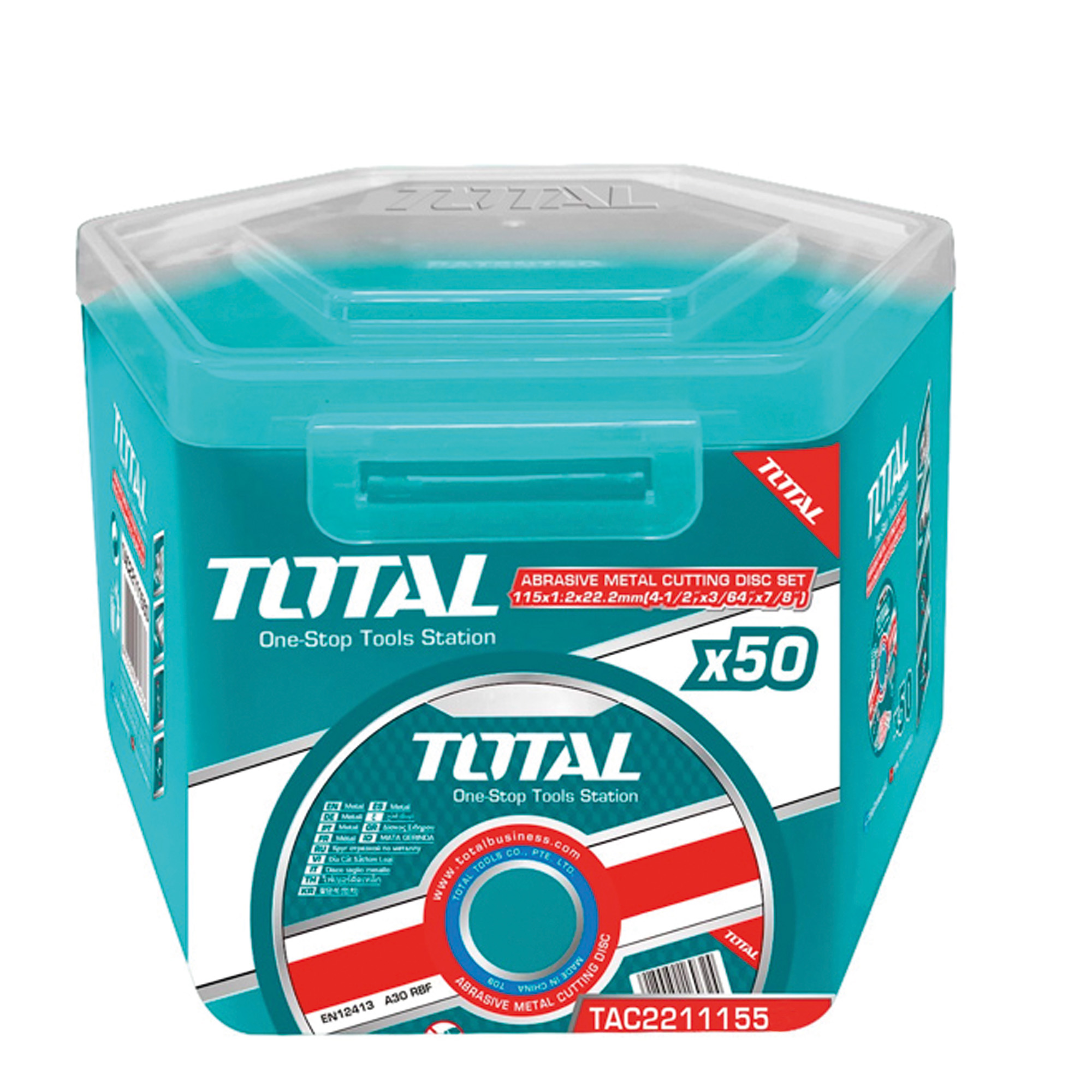 Caixa de 10 discos de corte TAC2211 | Ø115 mm