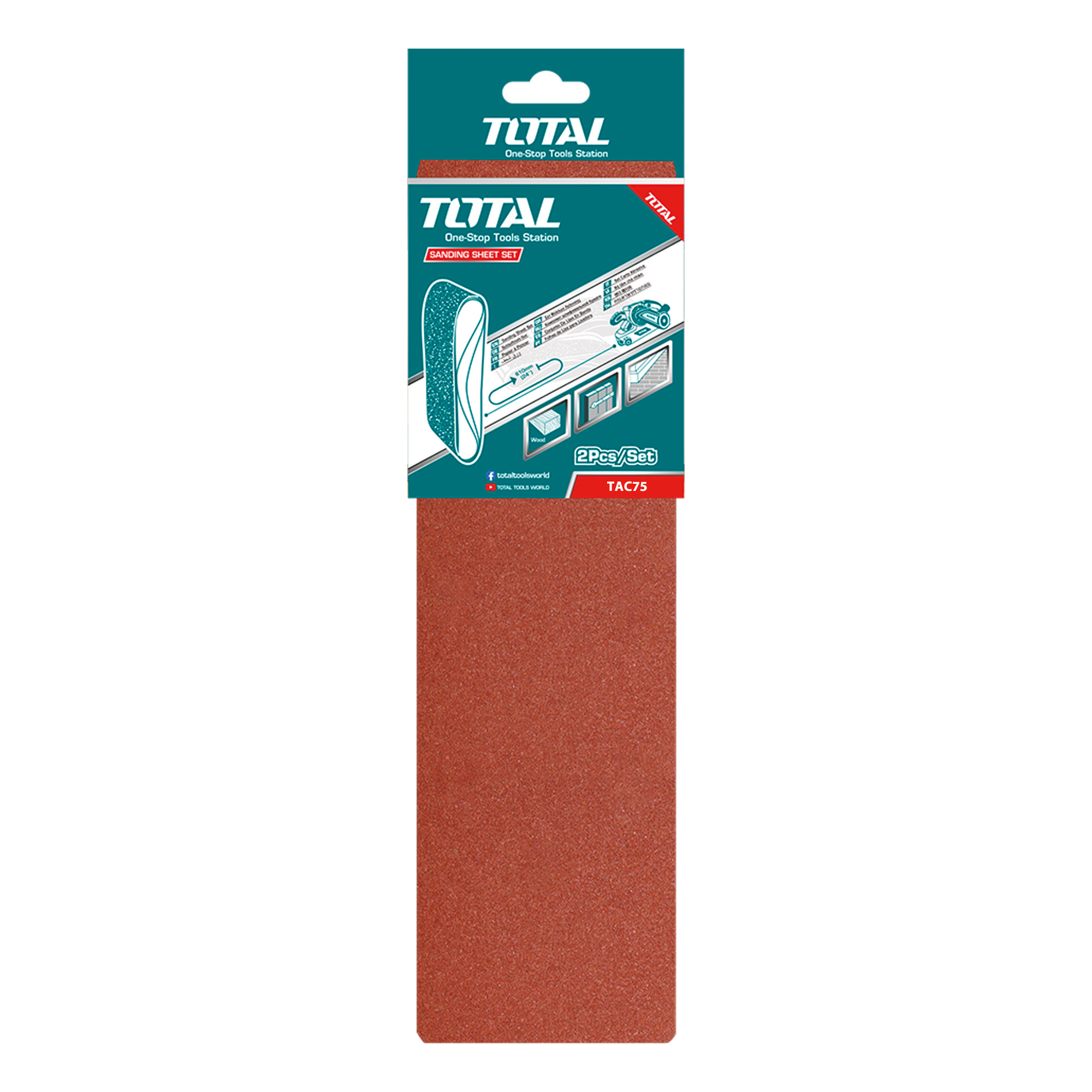 Jogo de 2 bandas de lixagem TAC75 | P120
