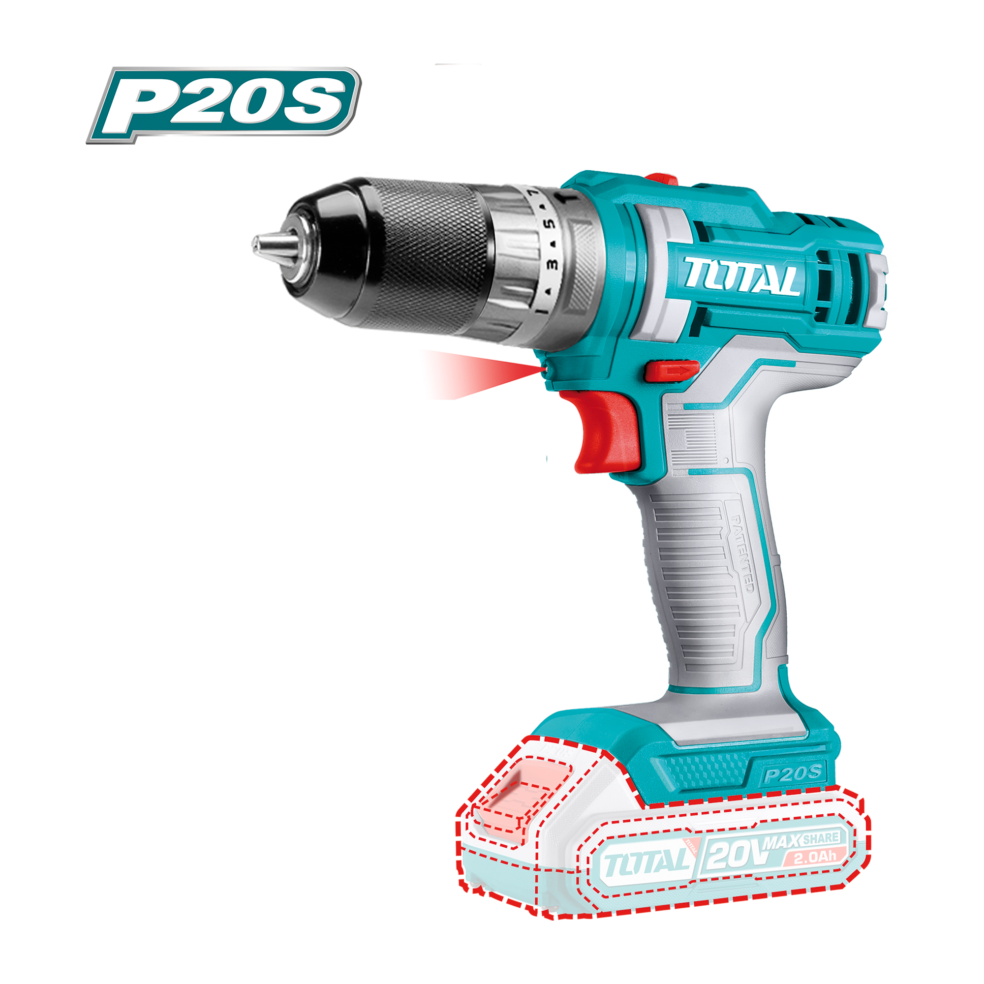 Berbequim combinado a bateria TIDLI201455 | 20 V