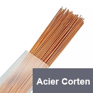 Metal de adição aço Corten