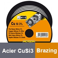 Bobina de fio de aço CuSi3 -Brazing