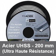 Bobina de fio de aço UHSS (Ultra Alta Resistência) - 200 mm